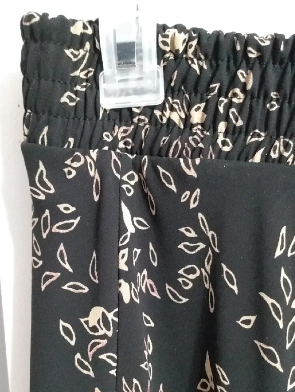 Lapis Black Maxi Skirt with Gold Floral Print